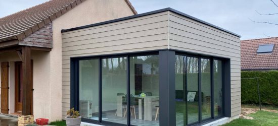 extension maison ossature bois Le Pouliguen