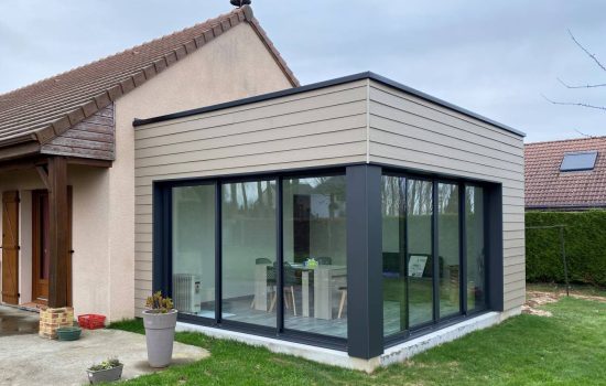 extension maison ossature bois Le Pouliguen